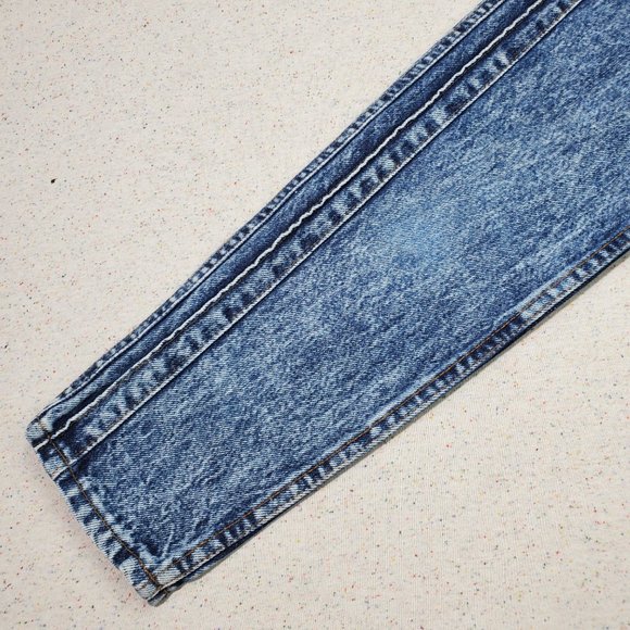 Vintage Levi's Acid Wash Tapered Leg Jeans kids 10 SLIM - Picture 6 of 10